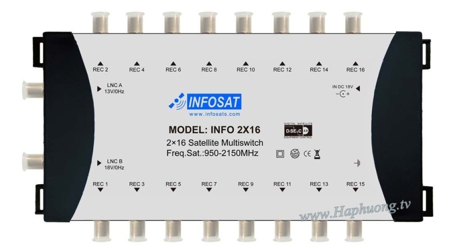 Thiết bị chuyển mạch Multiswitch Infosat INF-2x16