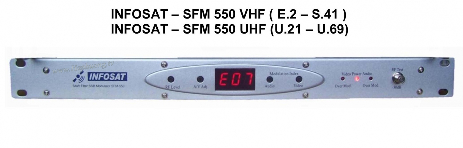Điều chế AV RF Infosat SFM-550