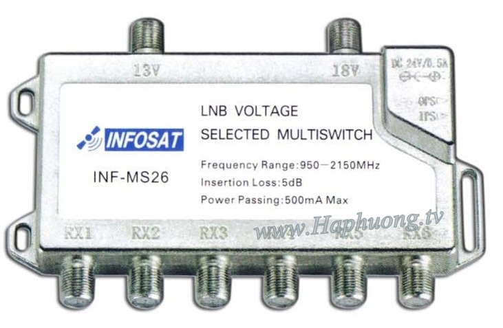 Thiết bị chuyển mạch Multiswitch Infosat MS-26